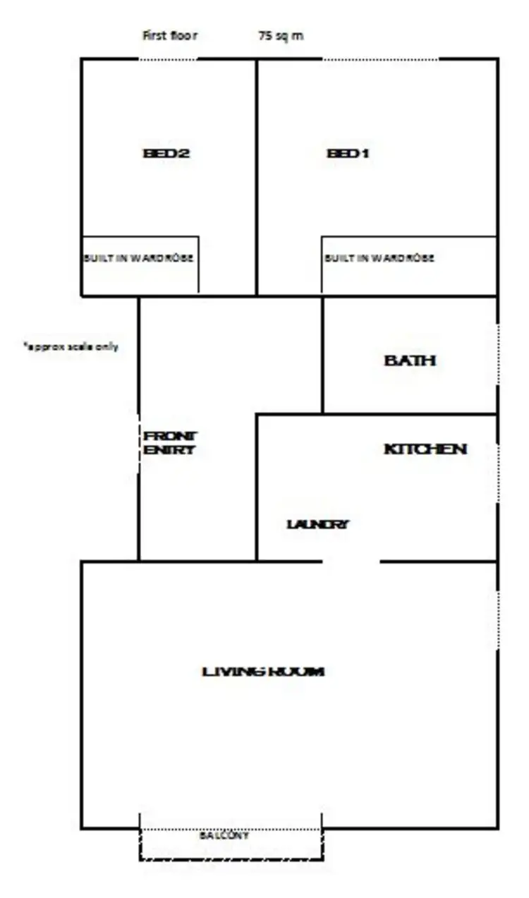 Floorplan of Homely unit listing, 10/19B Riverside Crescent, Marrickville NSW 2204