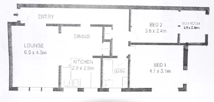 Floorplan of Homely flat listing, 2/18 Bream Street, Coogee NSW 2034