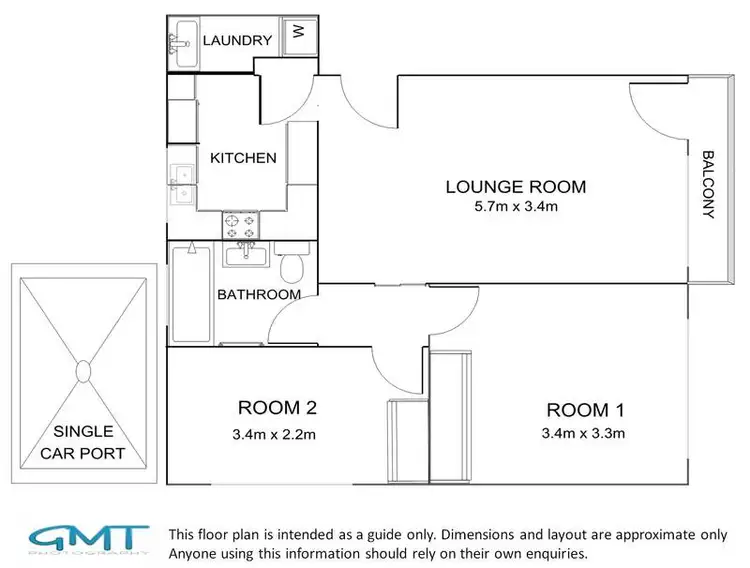 Floorplan of Homely unit listing, 1/41 Albert Parade, Ashfield NSW 2131