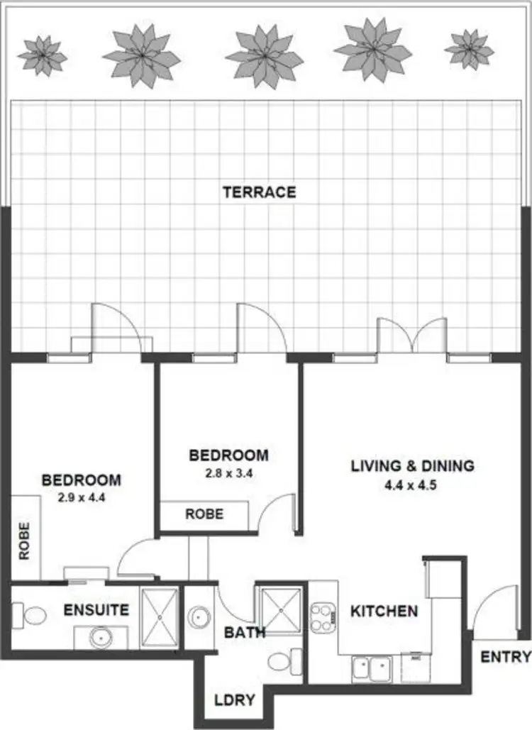 Floorplan of Homely apartment listing, 6/16-24 Dunblane Street, Camperdown NSW 2050