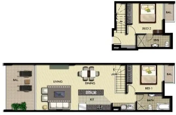 Floorplan of Homely apartment listing, 312/22 Charles St, Parramatta NSW 2150