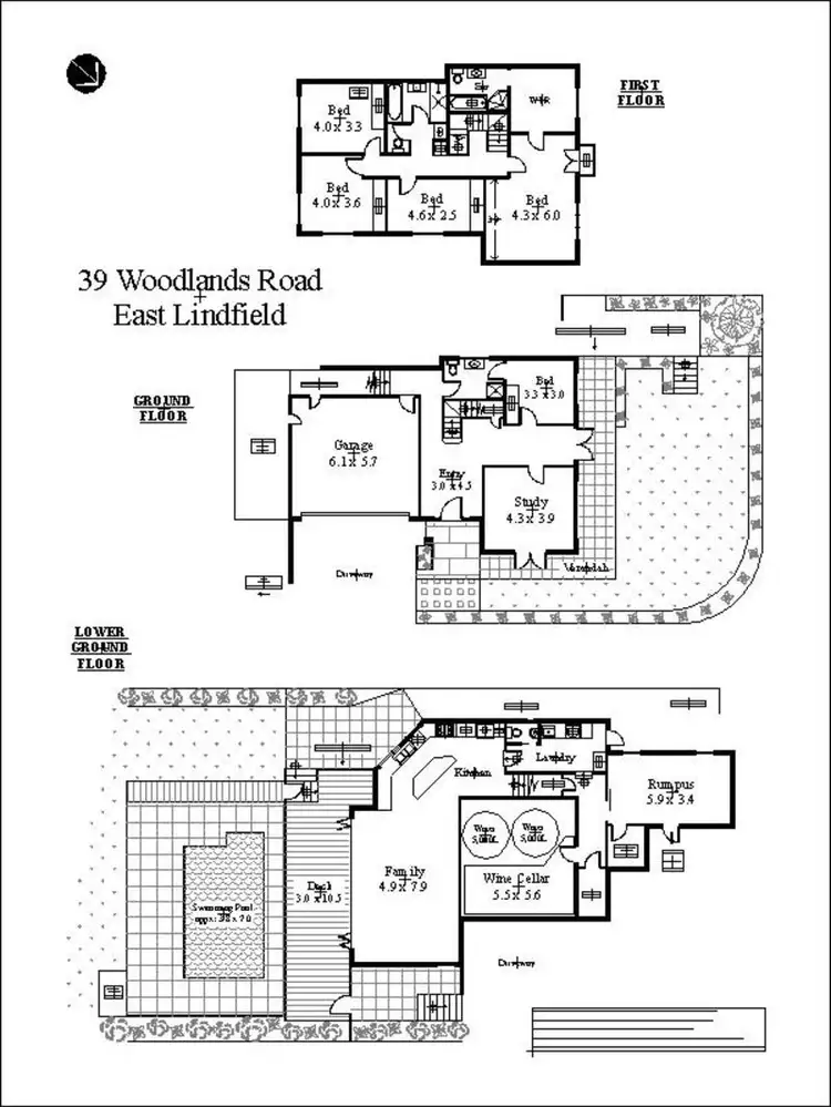 Floorplan of Homely house listing, 39 Woodlands Road, Lindfield NSW 2070