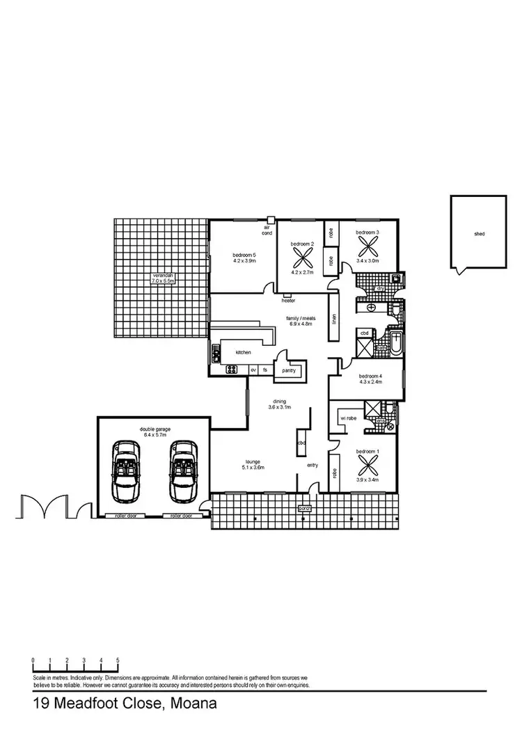 Floorplan of Homely house listing, 19 Meadfoot Close, Moana SA 5169
