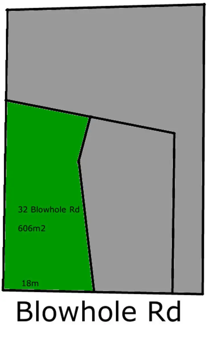 Floorplan of Homely land listing, 32 Blowhole Rd, Blackmans Bay TAS 7052