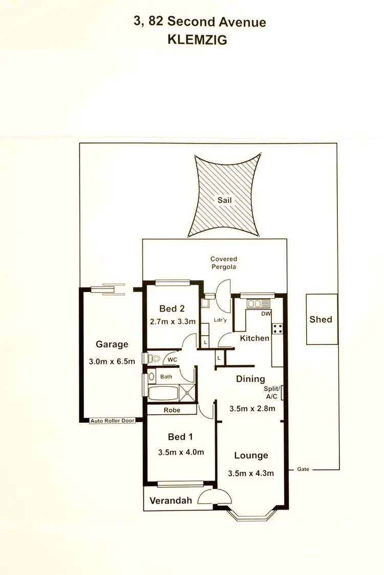 Floorplan of Homely house listing, 3/82 Second Avenue, Klemzig SA 5087