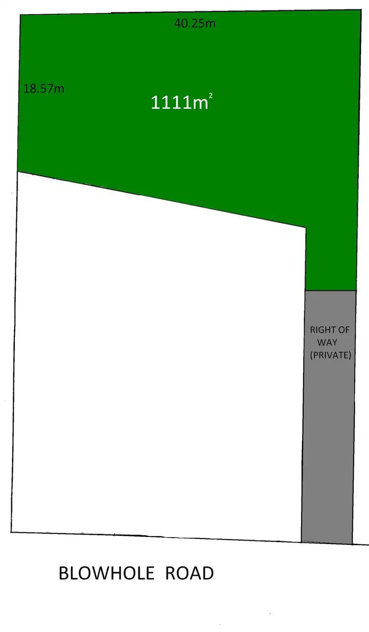 Floorplan of Homely land listing, 28 Blowhole Road, Blackmans Bay TAS 7052