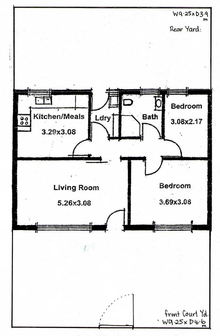 Floorplan of Homely unit listing, 2/50 L'Estrange Street, Glenside SA 5065