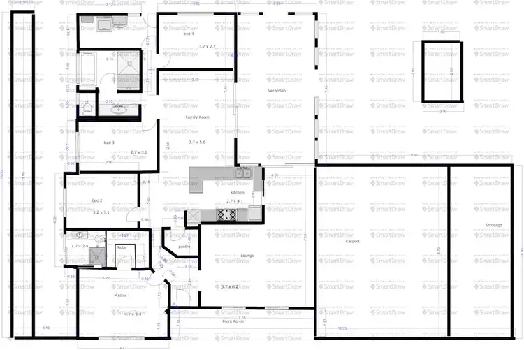 Floorplan of Homely house listing, 19 Colonel Light Drive, Lyndoch SA 5351