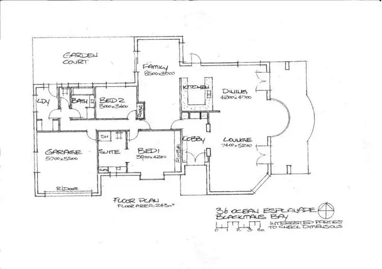 Floorplan of Homely house listing, 36 Ocean Esplanade, Blackmans Bay TAS 7052