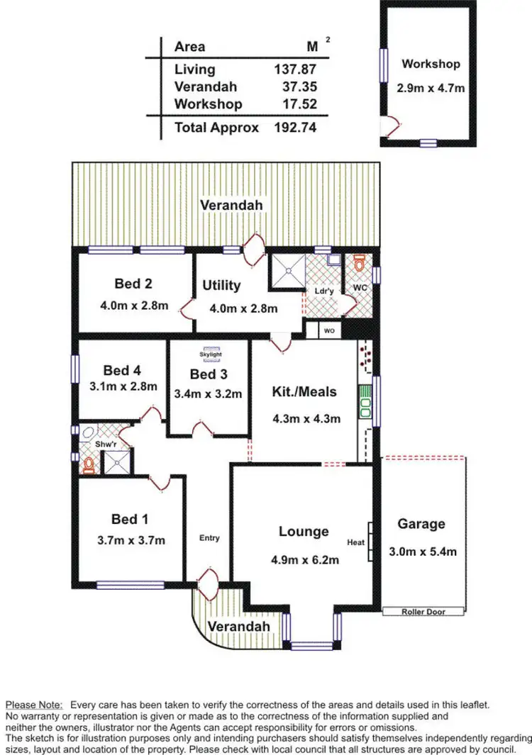 Floorplan of Homely house listing, 13 Canning Street, Rosewater SA 5013