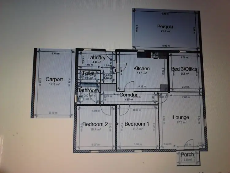 Floorplan of Homely house listing, 3 Wavell Street, Broadview SA 5083