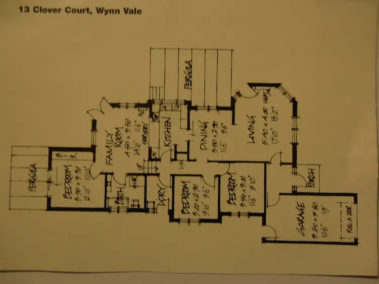 Floorplan of Homely house listing, 13 Clover Crt, Wynn Vale SA 5127