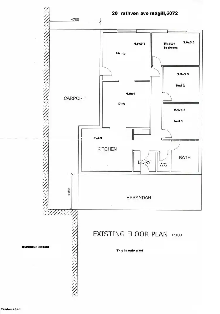 Floorplan of Homely house listing, 20 Ruthven Ave, Magill SA 5072