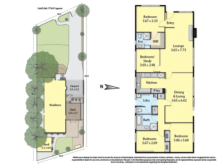 Floorplan of Homely house listing, 3 Titian Court, Grovedale VIC 3216