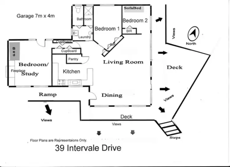 Floorplan of Homely house listing, 39 Intervale Drive, Mallacoota VIC 3892
