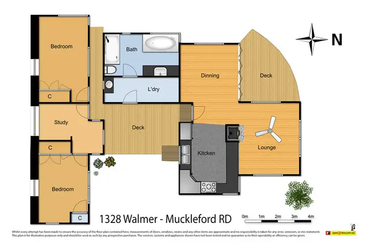 Floorplan of Homely rural property listing, 1328 Walmer-Muckleford Road, Walmer VIC 3463