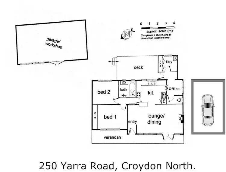 Floorplan of Homely house listing, 250 Yarra Road, Croydon North VIC 3136