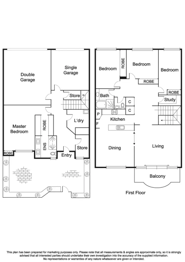 Floorplan of Homely townhouse listing, 4/198 Nepean Highway, Aspendale VIC 3195