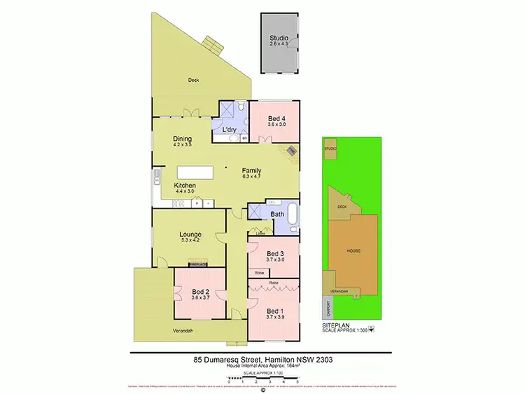 Floorplan of Homely house listing, 85 Dumaresq Street, Hamilton NSW 2303
