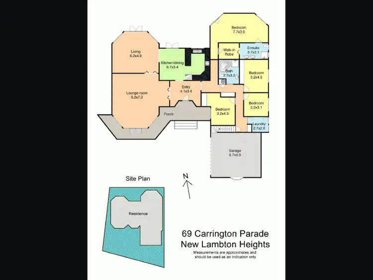Floorplan of Homely house listing, 69 Carrington Parade, New Lambton Heights NSW 2305