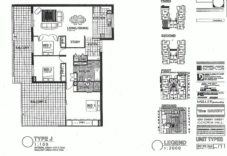 Floorplan of Homely apartment listing, 303/185 Darby Street, Cooks Hill NSW 2300