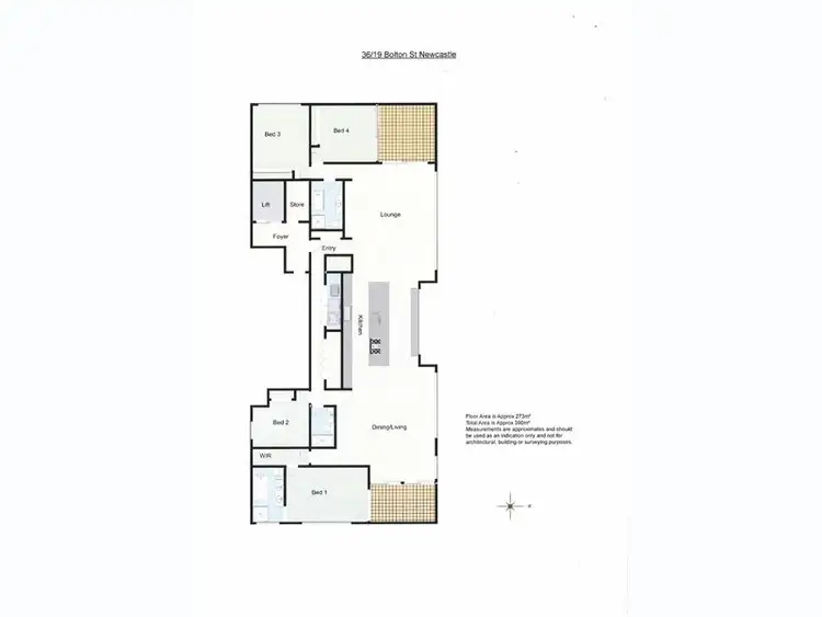 Floorplan of Homely apartment listing, 36/19 Bolton Street, Newcastle NSW 2300
