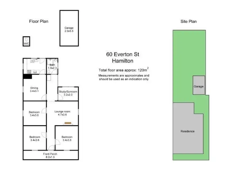 Floorplan of Homely house listing, 60 Everton St, Hamilton NSW 2303
