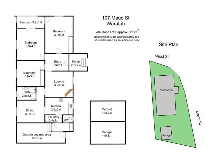 Floorplan of Homely house listing, 107 Maud Street, Waratah NSW 2298