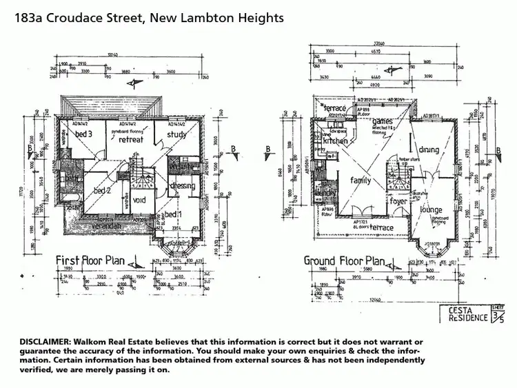 Floorplan of Homely house listing, 183A Croudace Street, New Lambton Heights NSW 2305