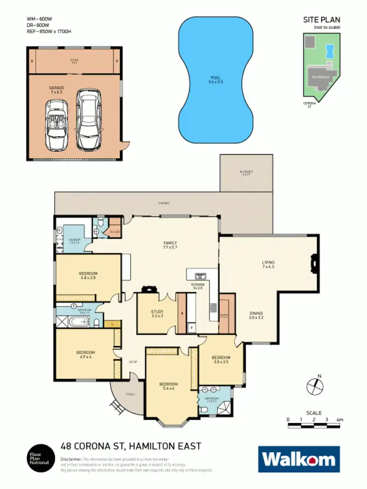 Floorplan of Homely house listing, 48 Corona Street, Hamilton East NSW 2303