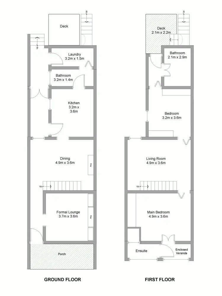 Floorplan of Homely terrace listing, 6 Corlette Street, Cooks Hill NSW 2300