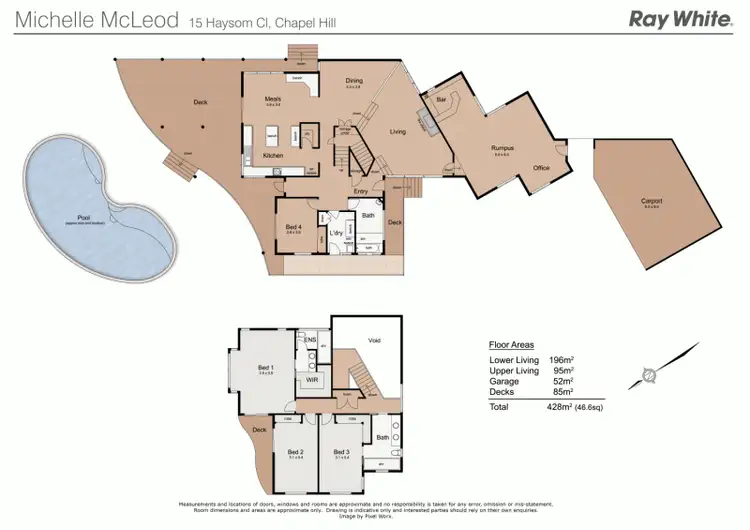 Floorplan of Homely house listing, 15 Haysom Close, Chapel Hill QLD 4069
