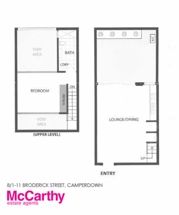 Floorplan of Homely apartment listing, 8/1-11 Broderick Street, Camperdown NSW 2050