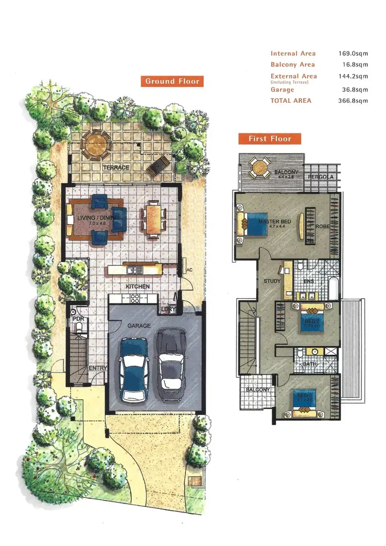 Floorplan of Homely townhouse listing, 12/28 Amazons Place, Jindalee QLD 4074