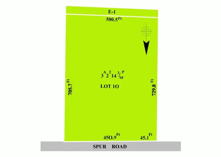 Floorplan of Homely land listing, 720 Spur Road, Wandong VIC 3758