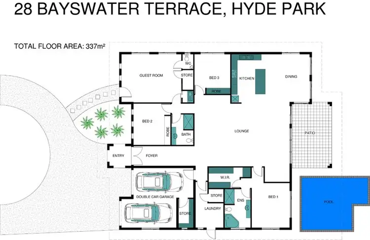 Floorplan of Homely house listing, 28 Bayswater Terrace, Hyde Park QLD 4812