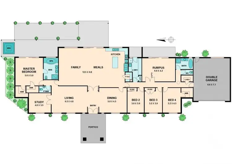 Floorplan of Homely house listing, 860 VALLEY DRIVE, Hidden Valley VIC 3756