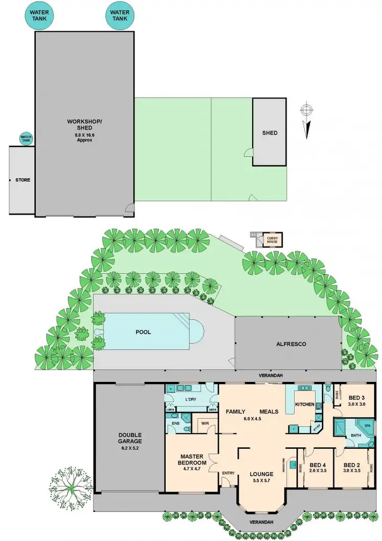 Floorplan of Homely house listing, 36 KELLY STREET, Beveridge VIC 3753