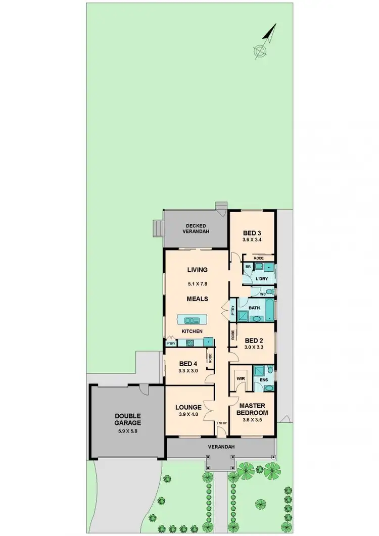 Floorplan of Homely house listing, 64 KULIN DRIVE, Kilmore VIC 3764