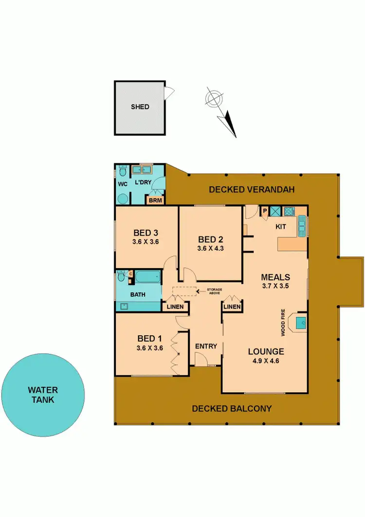 Floorplan of Homely house listing, 14 MEADE COURT, Kilmore VIC 3764