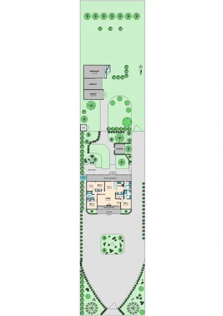 Floorplan of Homely house listing, 13 HUGHES STREET SOUTH, Avenel VIC 3664