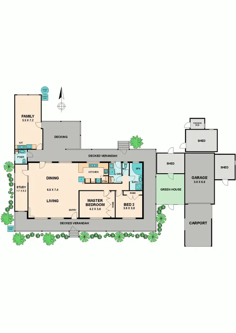 Floorplan of Homely house listing, 27 FLEMING DRIVE, Broadford VIC 3658