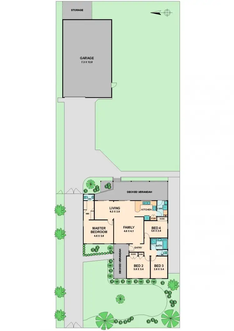 Floorplan of Homely house listing, 50 RAGLAN ST, Wallan VIC 3756