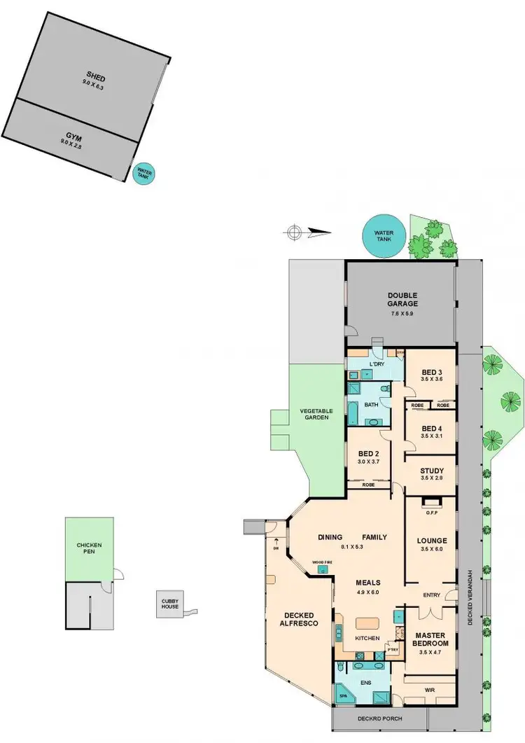 Floorplan of Homely house listing, 10 KOORALINGA DRIVE, Wandong VIC 3758