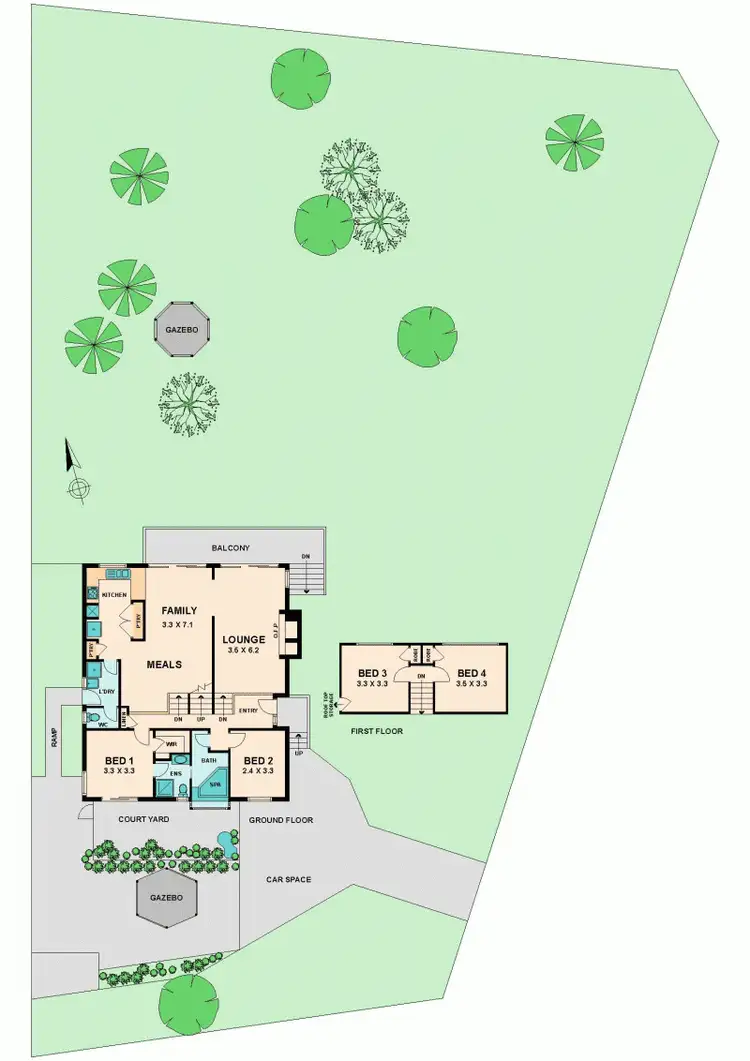 Floorplan of Homely house listing, 18 ANDERSON ROAD, Kilmore VIC 3764