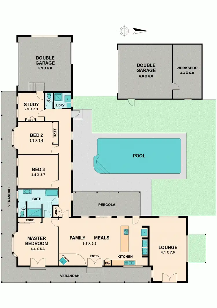 Floorplan of Homely house listing, 88 NORTH MOUNTAIN ROAD, Heathcote Junction VIC 3758