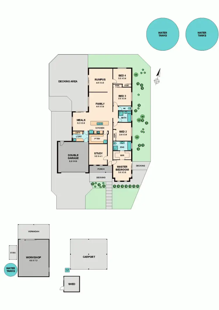 Floorplan of Homely house listing, Address available on request