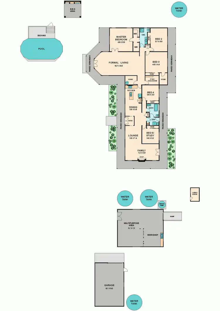 Floorplan of Homely house listing, Address available on request
