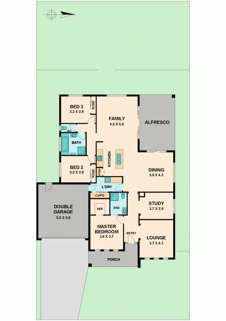 Floorplan of Homely house listing, 132 ROULSTON WAY, Wallan VIC 3756