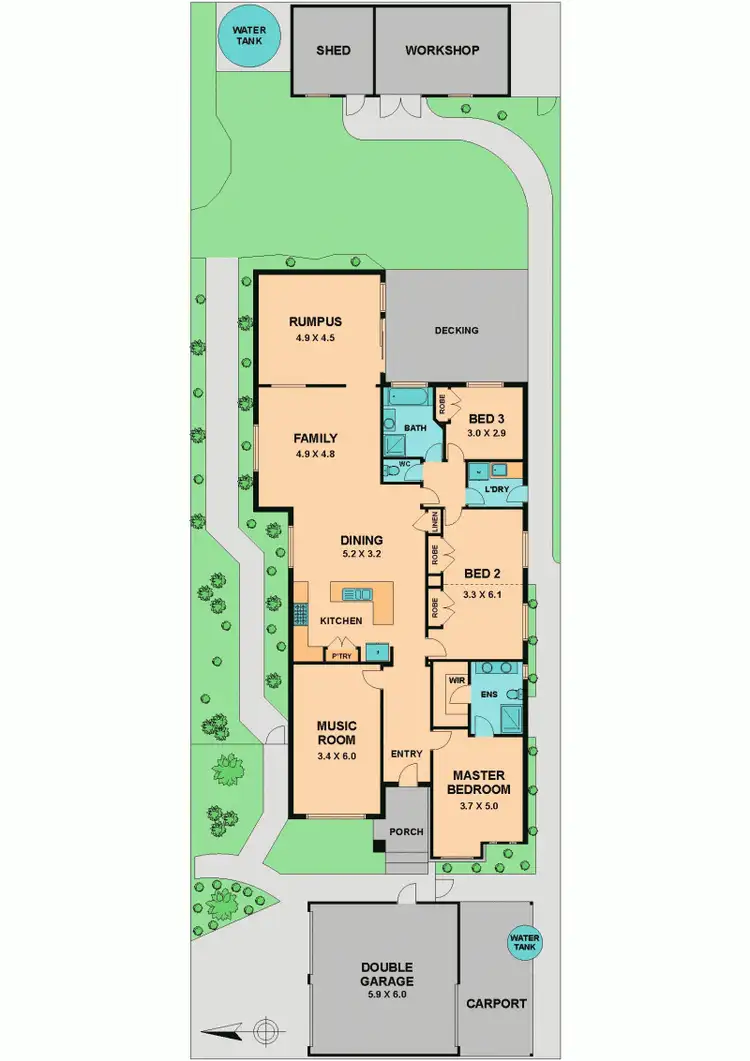 Floorplan of Homely house listing, 4 FINLAY COURT, Kilmore VIC 3764